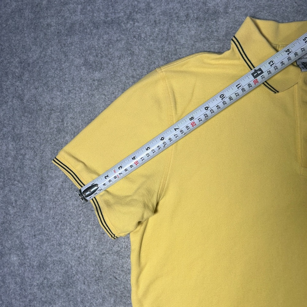 Psycho Bunny Polo Shirt Men Size 5 medium Yellow Pima Cotton Short Sleeve Preppy - Picture 11 of 16